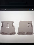 Ruined Grey Shorts