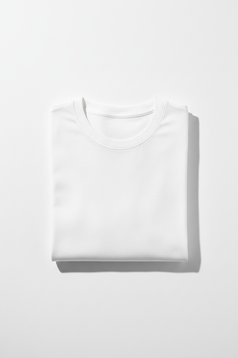 Czarny longsleeve na białym tle